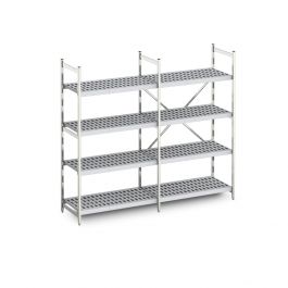 Aluminium Frame Polymer Shelving Modular Racking SYSPAL UK