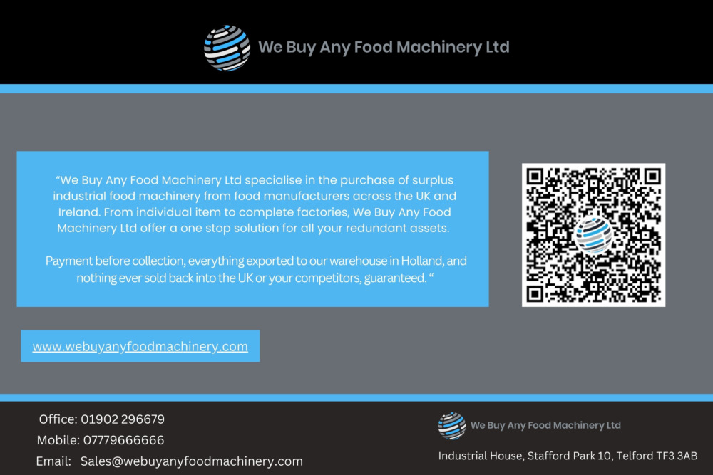 We Buy Any Food Machinery Ltd