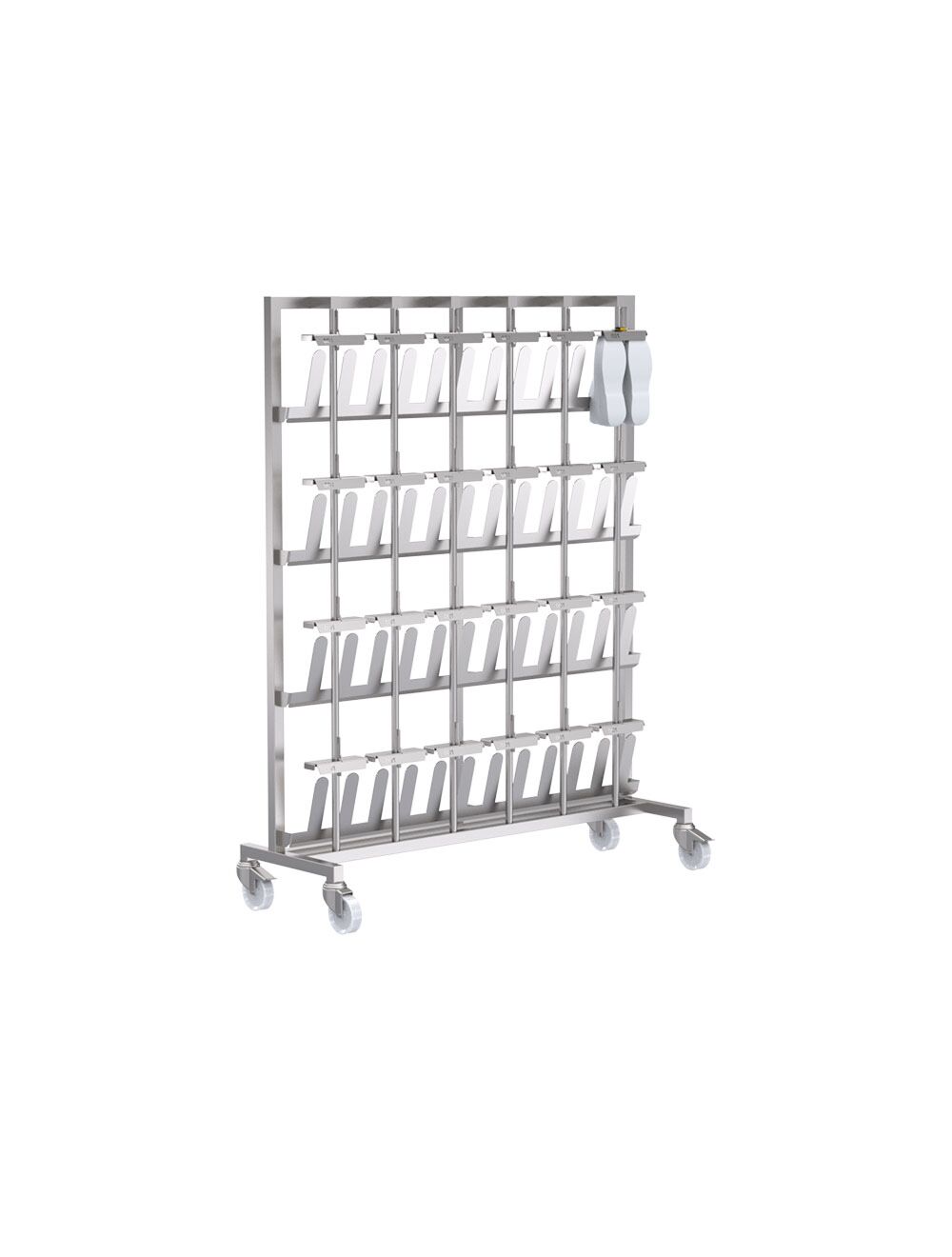 Steel shoe rack with lock sale