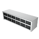Eco Shoe Storage bench - 12 pair