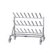 12 pair mobile single sided boot rack