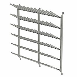 36 pair wall mounted boot rack