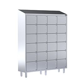 24 Door Stainless Steel Locker