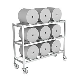 3 x 3 Film Reel Storage Trolley