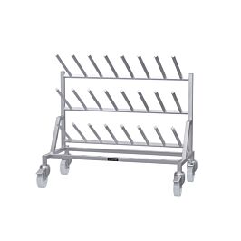 Mobile Single Sided Boot Rack - 12 Pairs