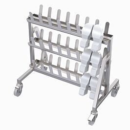 Mobile Double Sided Shoe Rack 24 pair