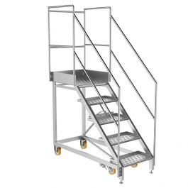 Stainless steel mobile access steps SYSPAL | UK