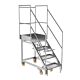 Stainless Steel Mobile Access Steps - 3 Step w/Platform