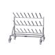 Mobile Single Sided Boot Rack - 12 Pairs