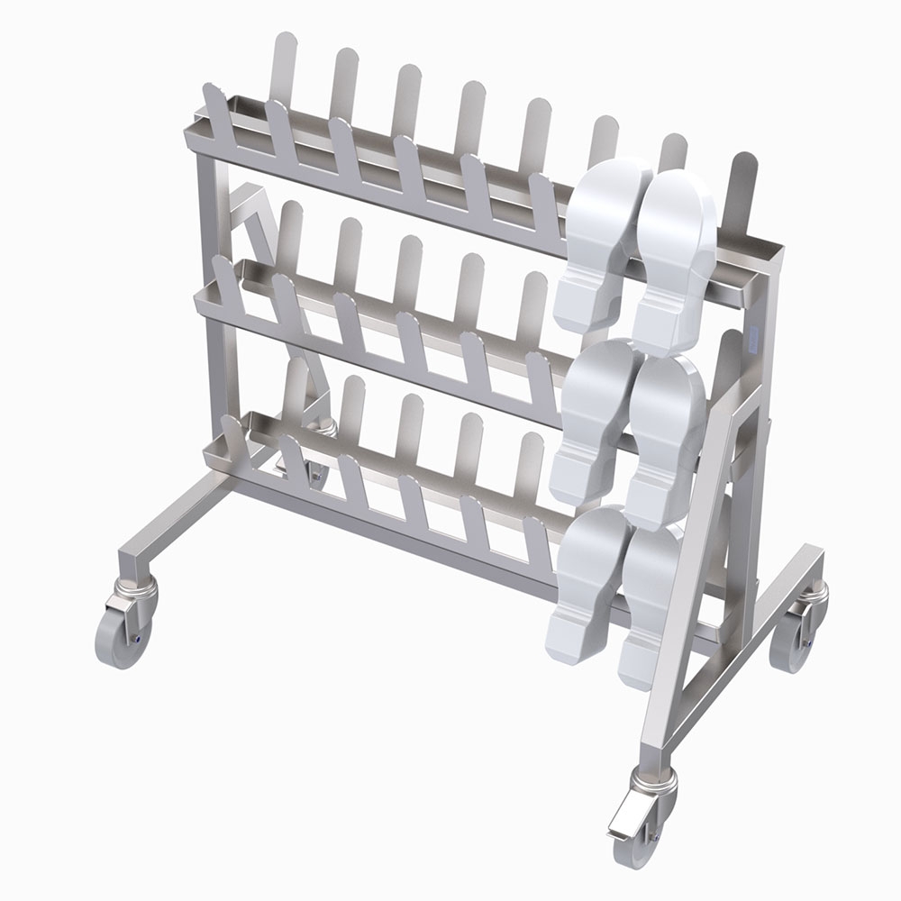 Syspal Rack Mobile Double Sided Shoe Rack SYSPAL | UK