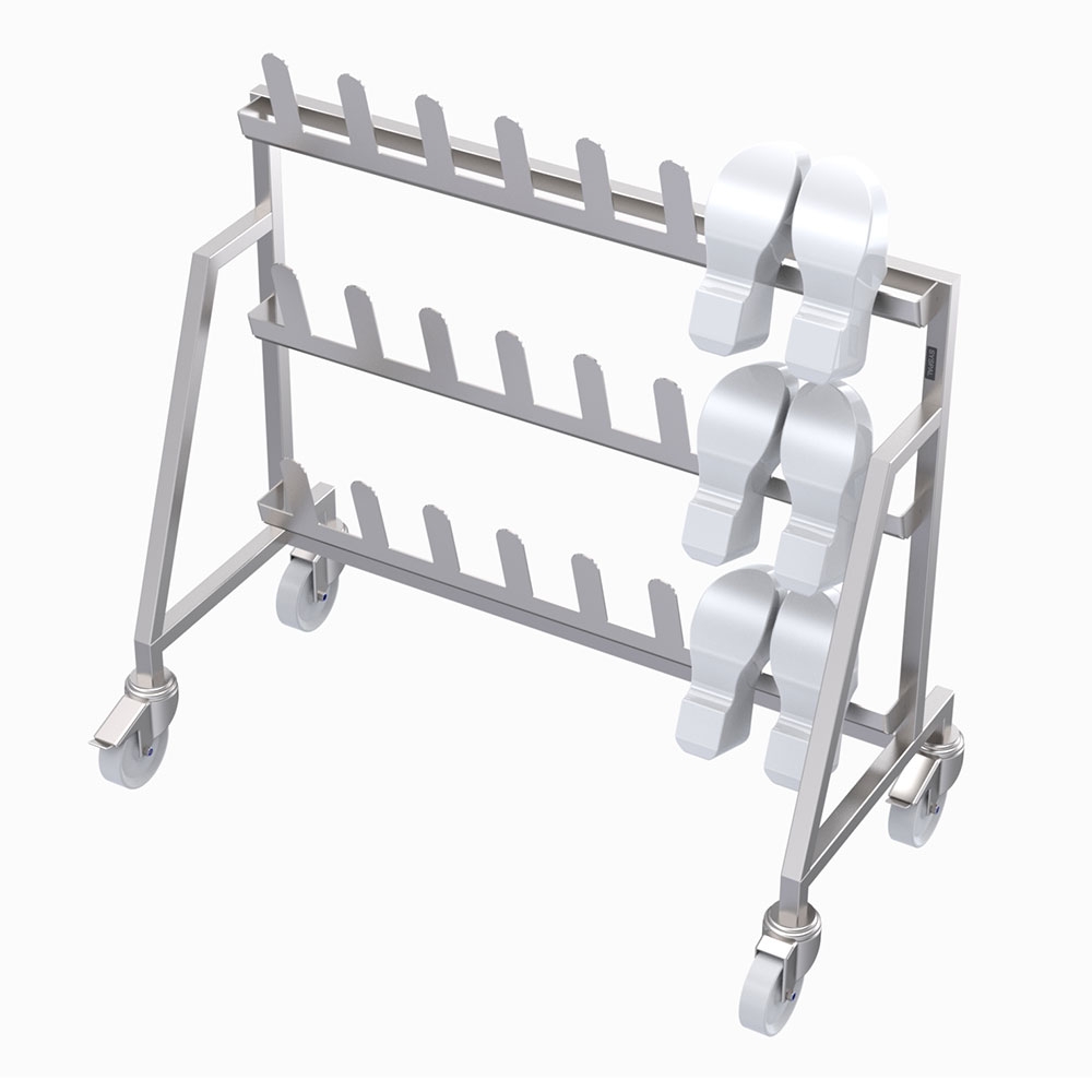 Syspal Rack Mobile Single Sided Shoe Rack SYSPAL | UK