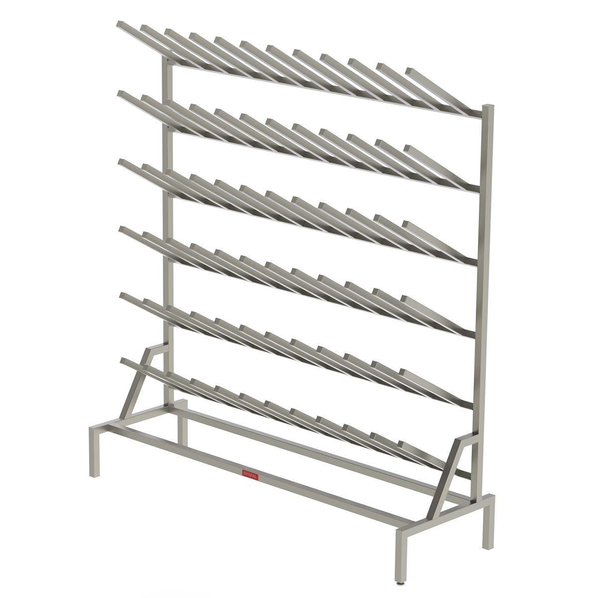 Syspal Rack Static Single Sided Boot Rack - 36 Pairs SYSPAL | UK